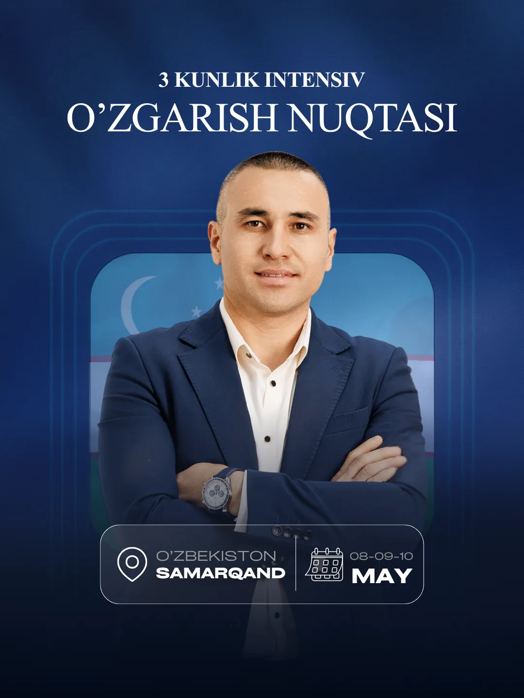 Samarqanddagi O'zgarish Nuqtasi seminari afishasi