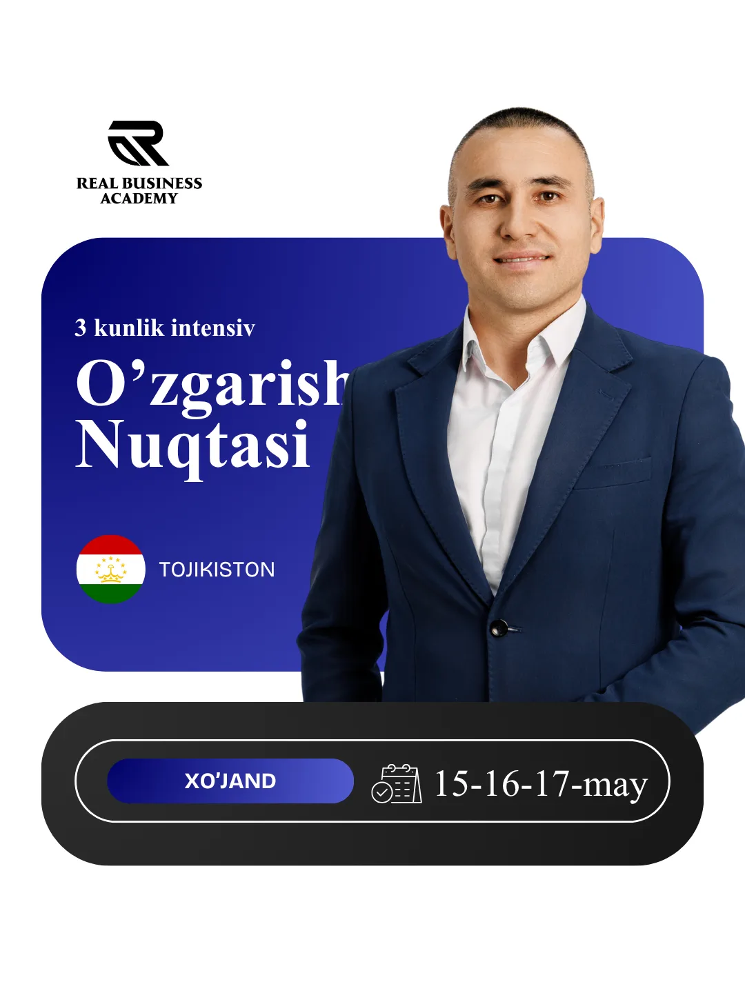 Xudjanddagi O'zgarish Nuqtasi seminari afishasi